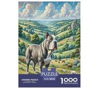 Staffordshire Bull Terrier Jigsaw Puzzle Impossible 1000 Pezzi Animali fedeli Decorazione Per La Casa. Rilassamento E Intelligence Per Adulti E Bambini Da 12 Anni 38x26cm/1000pcs