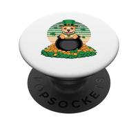 Staffordshire Bull Terrier St Patricks Day Leprechaun PopSockets PopGrip Adesivo