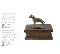 Staffordshire Bull Terrier, Urna Esclusiva, Bronzo Freddo, ArtDog, DE