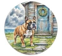 Staffordshire Bullfighting Meme 1000 Pezzi Puzzle Dog Rotondo Giocattoli Educativi Per Bambini Idea Regalo Per Lei O Lui Difficile E Impossibile Per Adulti 14+ 1000pcs (67.5x67.5cm)