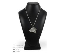 Staffy tipo 3 - collana con un cane su una catena d'argento Art Dog IT