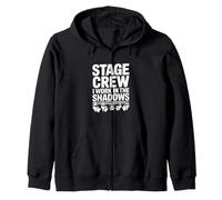 Stage Crew Lavoro nell'ombra Felpa con Cappuccio
