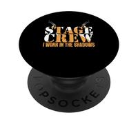 Stage Crew Work In Shadow | Tecnico teatrale PopSockets PopGrip Adesivo