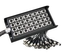 Stagebox Multicore 24/8 XLR Ciabatta da Palco Frusta Multicavo Stage Box 30m