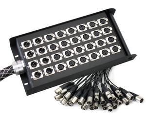 Stagebox Multicore 24/8 XLR Ciabatta da Palco Frusta Multicavo Stage Box 30m