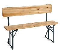 Stagecaptain BBB-119 Hirschgarten Panchina da Birreria con Schienale 119 cm | 2 robuste panche corte, Con schienale rimovibile, Cerniere metalliche robuste, facili da aprire/chiudere, 5 cm, Peso: ca. 9