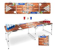 Stagecaptain Beer Pong Tavolo Bavaria, Facile da Pulire, 2 Maniglie