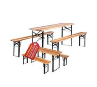 Stagecaptain Hirschgarten Set Tavolo E Panche Da Birreria Family Set