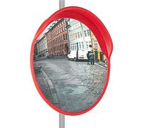 Stagecaptain MC-60 Mirrcon Specchio Stradale - specchio convesso da 60 cm - campo visivo 130° - 2 supporti per montaggio a parete e su tubo - per interno ed esterno - rosso