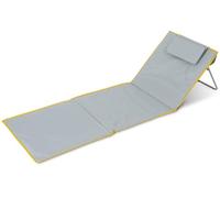 Stagecaptain Tappetino Spiaggia “Layla” - Imbottito con Cuscino Testa, Schienale Regolabile, Borsa con Cerniera, Lettino Pieghevole Leggero con Tracolla.