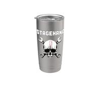 StageHand - Chiave a forma di teschio per backstage Theater Tech Crew Bicchiere termico in acciaio inox doppia parete