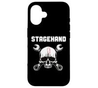 StageHand - Chiave a forma di teschio per backstage Theater Tech Crew Custodia per iPhone 16