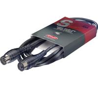 Stagg 18194 cavo MIDI DIN, a 5 Pin, Maschio, Colore: Nero, 3 m