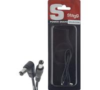 Stagg 20804 50 cm a maschio a maschio chitarra cavo di alimentazione DC - nero