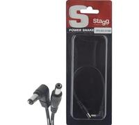 Stagg 20808 20 cm a maschio a maschio chitarra cavo di alimentazione DC - nero
