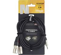 Stagg, 21384, sdoppiatore audio con cavo di 3 m