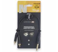 Stagg 21418 10 cm mono jack M/2 x RCA maschio splitter a Y cavo