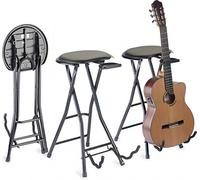 Stagg 25021473 GIST-350 sedia pieghevole con supporto per chitarra elettrica
