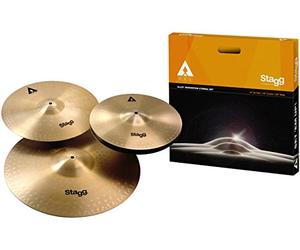 Stagg AXK - Set di piatti in lega di acciaio e rame