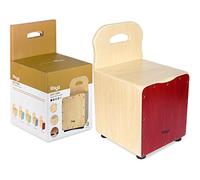 Stagg, cajon per bambini con pannello anteriore in legno di tiglio e schienale Easygo, Red