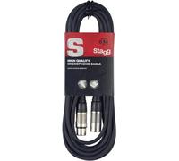 Stagg Cavo da microfono a mixer SMC6 da 6 metri XLR (m) -XLR (f), nero