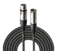 Stagg Cavo da microfono a mixer SMC6 da 6 metri XLR (m) -XLR (f), nero | Cavo microfono 6 m, XLR maschio-femmina, conforme RoHS - per microfoni, impianti PA, mixer, registrazione e live