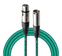 Stagg - Cavo da Microfono di Alta Qualita XLRf to XLRm, 3m, Verde