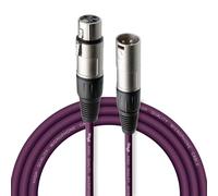 Stagg - Cavo da Microfono di Alta Qualita XLRf to XLRm, 3m, Viola