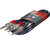 Stagg Cavo doppio da 6,1 m - spina telefonica/spina telefonica