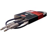 STAGG - Cavo jack da 6,35 mm (1/4") maschio a maschio, 1 m nero