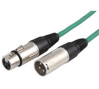 STAGG - Cavo per microfono XLR a 3 pin maschio-femmina da 3 m verde