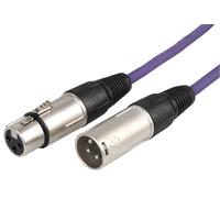 Stagg - Cavo da Microfono di Alta Qualita XLRf to XLRm, 3m, Viola