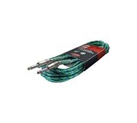 Stagg Cavo Vintage Jack/Jack, Dritto - Standard, 6m, Verde Tweed