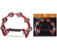 Stagg cutaway/tintinnio tamburello 16 Jingle - nero -inch Red