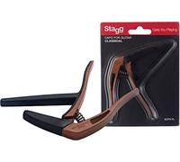 Stagg effetto Flat Trigger capotasto per chitarra classica, Dark Wood
