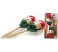 Stagg egg-ma coppia di maracas con manico lungo, colore: Giallo 26cm Mexican