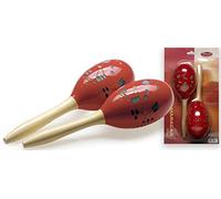 Stagg egg-ma coppia di maracas con manico lungo, colore: Giallo 29cm Red