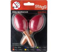 Stagg EGG-MA S/RD Paire de Maracas Oeufs en Plastique red