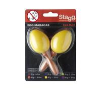 Stagg EGG-MA S/YW Maracas a Forma di Uovo in Plastica, Giallo
