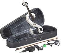 Stagg EVN 4/4 WH - Violino silenzioso con custodia, colore: Bianco