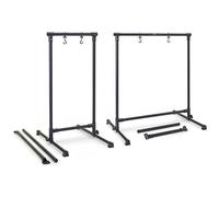 Stagg GOS-0828 Supporto professionale per gong in metallo con 2 tubi trasversali intercambiabili per la regolazione della lunghezza