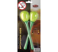 Stagg Maracas all'uovo a manico lungo - Verde MA L/GR
