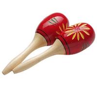Stagg MRW - 26 ovale Maracas di Legno (26 cm) rosso