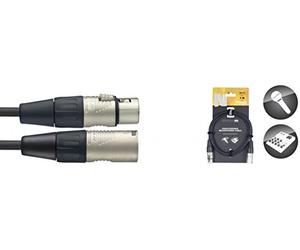 Stagg NMC1R serie N - Cavo per microfono, serie N, con connettore XLR maschio su XLR femmina, 1 m