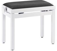 Stagg PB39 WHM VBK panca per pianoforte - bianco opaco/Velour, Nero