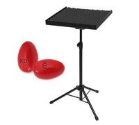 Stagg PCT-600 - Vassoio per percussioni + keepdrum shaker Eggs