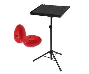 Stagg PCT-600 - Vassoio per percussioni + keepdrum shaker Eggs