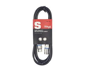 Stagg - Presa Microfono di Alta Qualita XLRf a XLRm/BLU, 6m, Nero