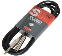 Stagg - SAC3PSJSDL - Cavo Jack Plug A Presa Deluxe 6,35mm (1/4"), 6m