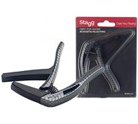 Stagg scpx-cu effetto fibra di carbonio curvo Trigger capotasto per chitarra acustica/elettrica